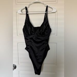 Elegant Black Women's Bodysuit